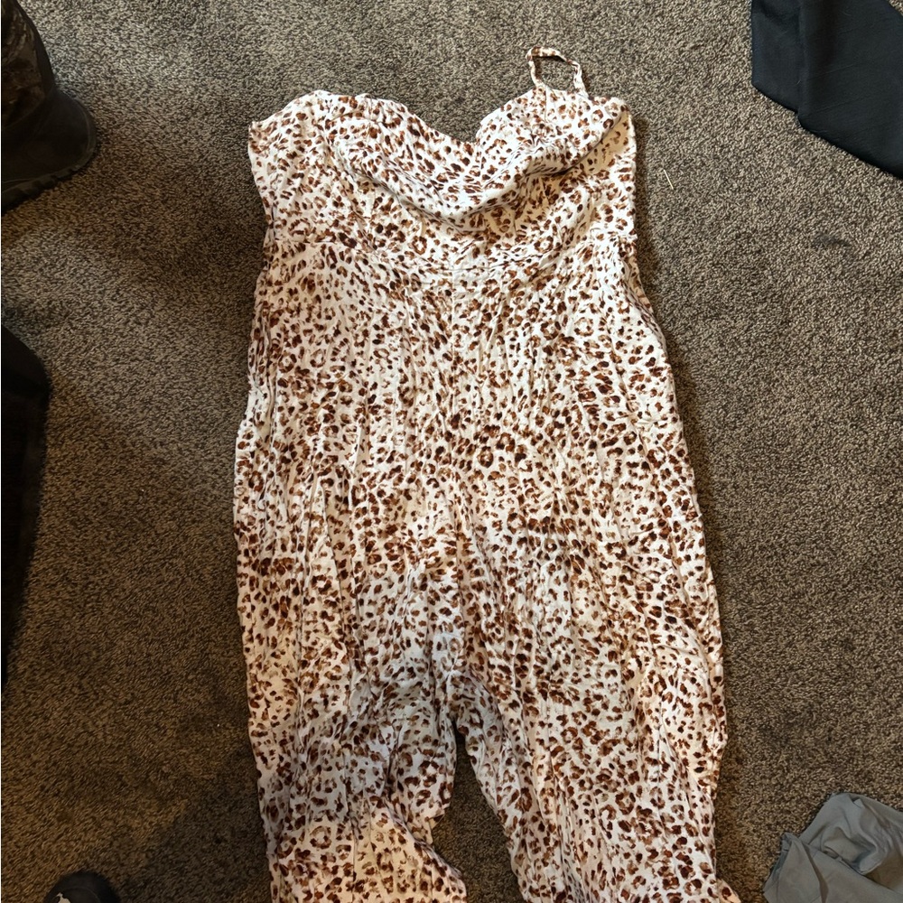 Leopard Print Jumpsuit